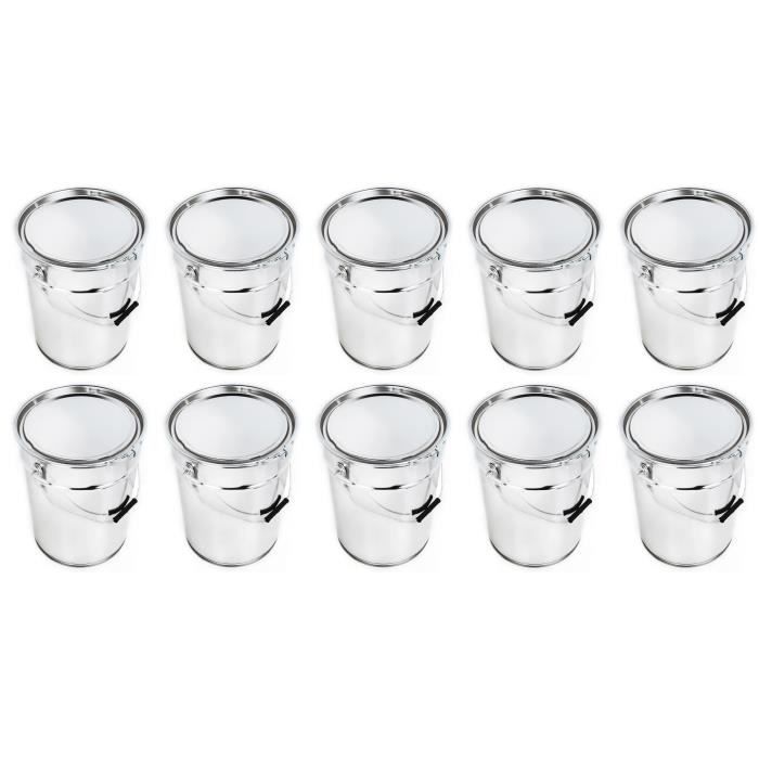 BenBow Boîte de conserve vide avec couvercle à pression 10x20L