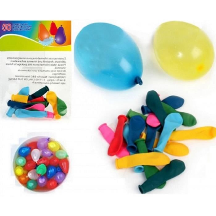 50 Ballon Bombe A Eau Jeu D Enfant Fete Anniversaire Jouet D Agilite Blague Achat Vente Pistolet A Eau Cdiscount