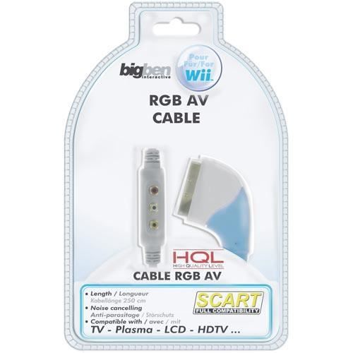 Bigben Câble RGB Audio Vidéo Pour Nintendo Wii