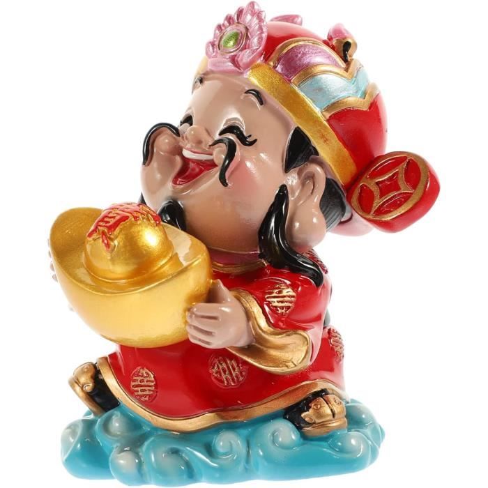 Caishen Dieu De La Richesse Dieu De L'argent Chinois | Vecteur Premium