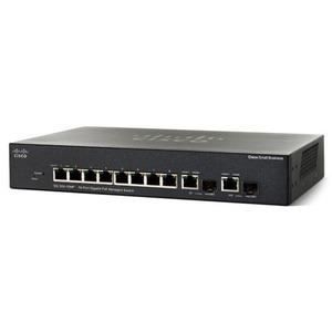Switch Cisco Small Business SG250-10P Gigabit manageable 8 ports 10-100-1000 PoE+ 62W + 2 ports combo mini-GBIC