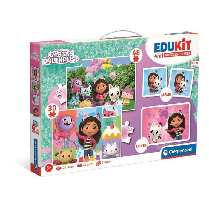 Edukit 4 en 1 Gabby et la maison magique CLEMENTONI