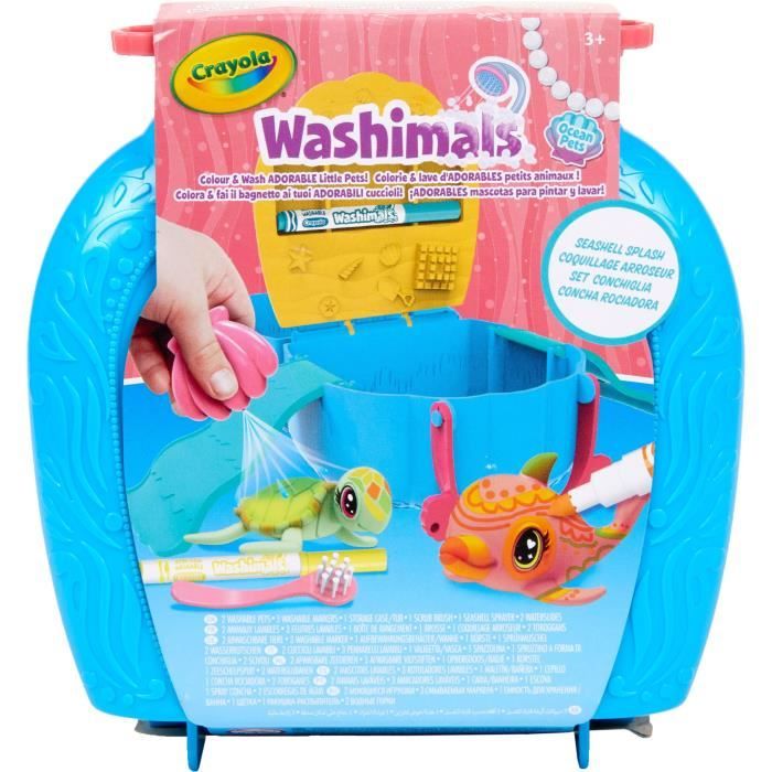 CRAYOLA - Washimals Ocean - Kit de jeu pour enfants avec 2 nouveaux  animaux, 3 feutres lavables et accessoires - Cdiscount Jeux - Jouets