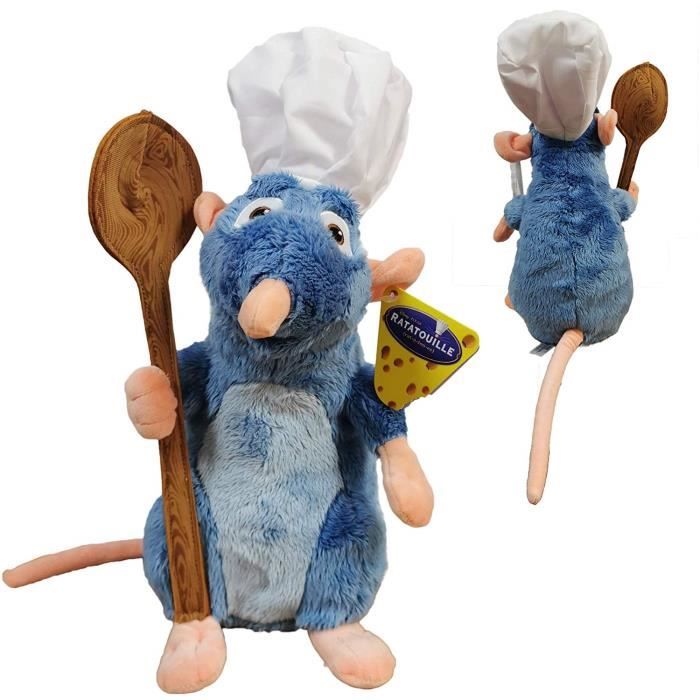 Disney Ratatouille - Peluche Remy, avec Toque et cuillère 12'63 - 33cm  Qualité Super Douce 3317 - Cdiscount Jeux - Jouets