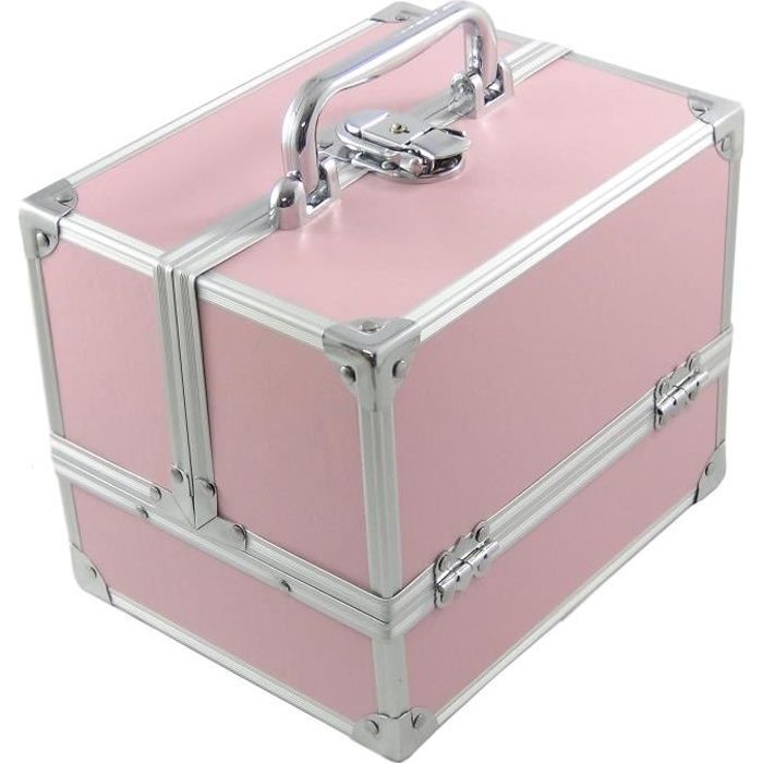 Coffret Mallette Valise de Beauté DynaSun BS35 Pink Voyage Cosmétique Maquillage 