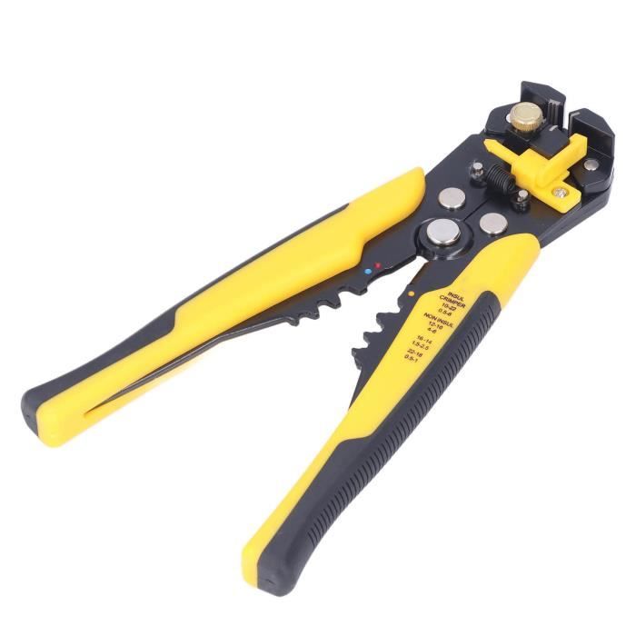 Jokari Electricien Pince à Dénuder Et Couper Automatique Mini - Pour Câbles 0,2 à 0,75 Mm², Réglage Force, Acier Pince Coupe Cable Mini