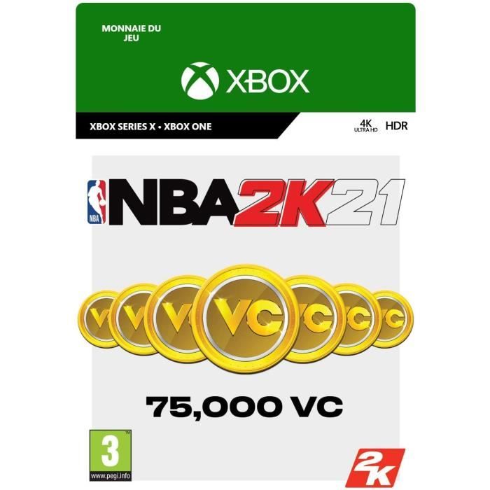 DLC 75000 VC pour NBA 2K21 Code de téléchargement pour Xbox Series X