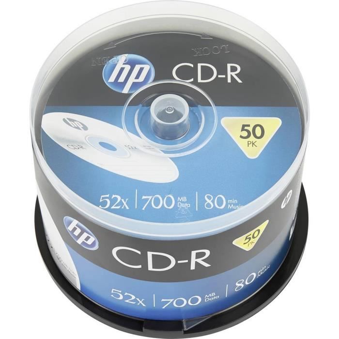 CD R HP 50 Unit? 700 MB 52x - vue 2