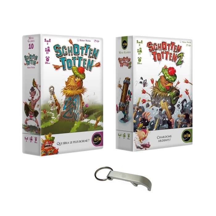 Lot 2 Mini Games Schottent Totten 1 +2 + 1 Décapsuleur Blumie Shop (Schotten Totten 1 + Schotten