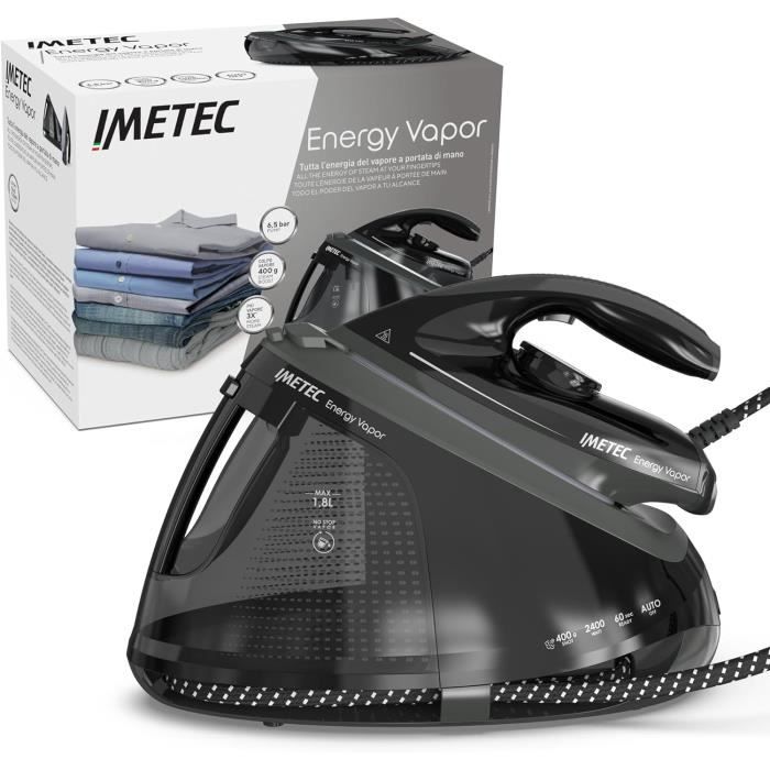 IMETEC Energy Vapor - Centrale vapeur 2400 W pompe 65 bars débit 400 g/min réservoir 18 L - Imetec