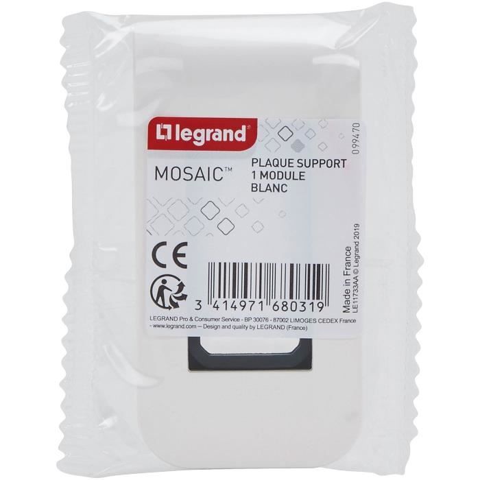 LEGRAND Mosaic support à vis plaque 1 module