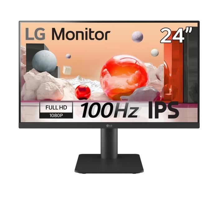 Ecran PC - LG - 24 - 1920x1080 - 5ms - Dalle IPS - 100Hz - 24MS550-B