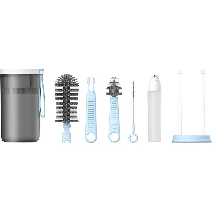 Boîte De Rangement Pour Brosses à Biberon – Kit Voyage Léger Avec Brosse Tétine, Paille Et Biberon (sans BPA) - 3
