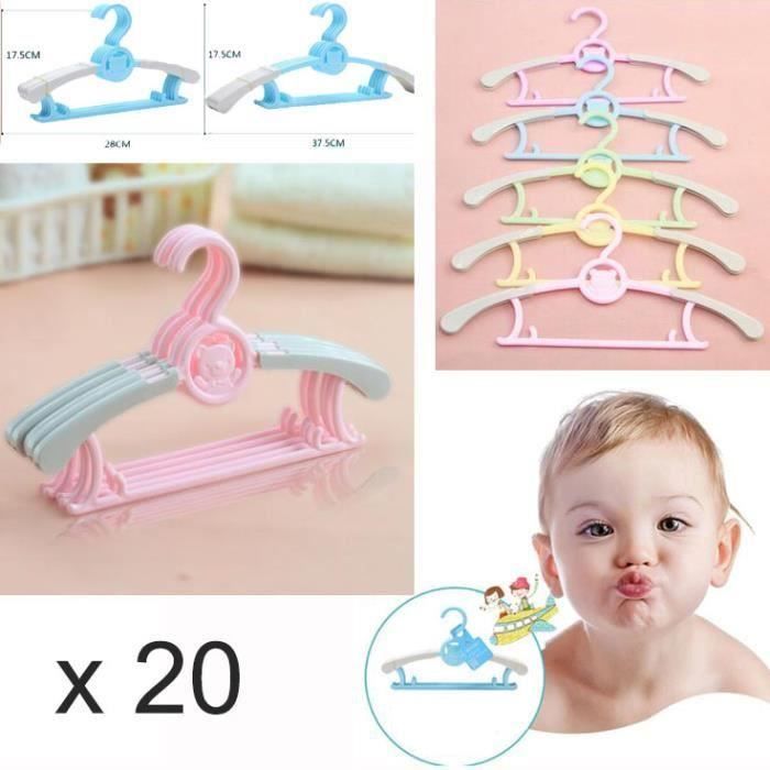 Cintre Réglable Pliable et Rétractable pour Bébé et Enfant, Accessoire de  vaccage de Vêtements T1 pour Gagner de l'Espace, 5 Pièces