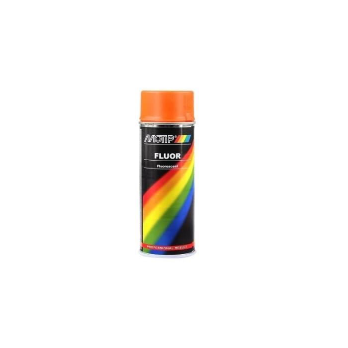 BOMBE PEINTURE MOTIP ORANGE FLUO 4020 400ML - Achat / Vente peinture auto  BOMBE PEINTURE MOTIP ORANGE - Cdiscount