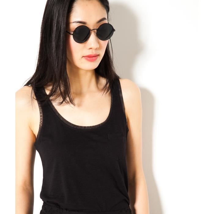 Camaieu Debardeur Femme Detail Resille Tulle Noir Noir Achat Vente Debardeur Cdiscount