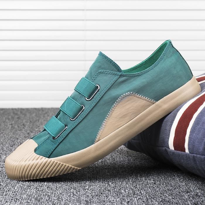 Baskets Homme INSFITY Scratch Vert Polyester Casual Vert