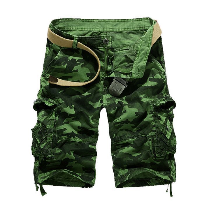 Short Cargo Militaire Homme Été – Bermuda Tactique Respirant Avec Poches Multiples, Taille Élastique, Style Outdoor Sport & Travail