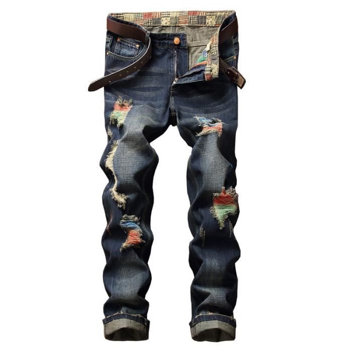 Jean a trou grande taille sale