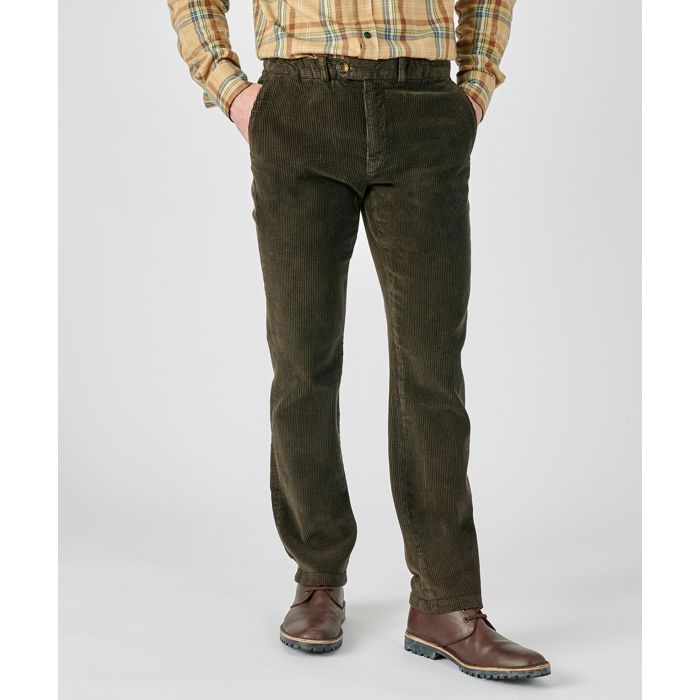 Damart Pantalon velours côtelé Vert Foncé Vert foncé