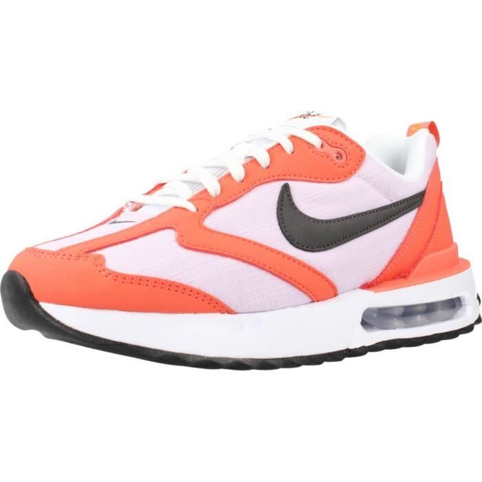 Nike Baskets NIKE WMNS AIR MAX DAWN Orange - Femme - Lacets - Plat - Textile