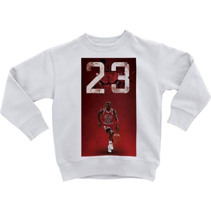 Sweatshirt Enfant Michael Jordan 23 Chicago Bulls Basket Superstar GOT  Blanc - Cdiscount Prêt-à-Porter