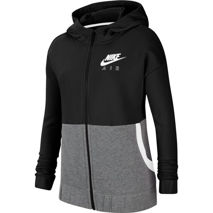 Veste enfant fille Nike Sportswear Air noir/gris - Manches longues - Multisport - Montagne