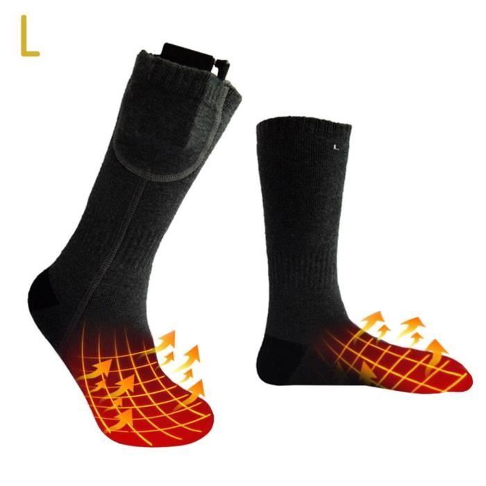 Chaussettes Chauffantes USB Pour Homme Et Femme - Rechargeables - Pour L'hiver Et Les Extérieurs
