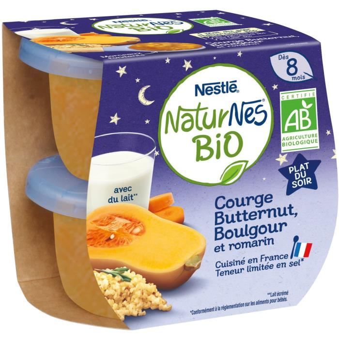 Nestle Naturnes Bio Courge Butternut Et Boulghour 2x190g Achat Vente Plats Cuisines Nestle Naturnes Bio Courge Butternut Et Boulghour 2x190g Cdiscount Pret A Porter