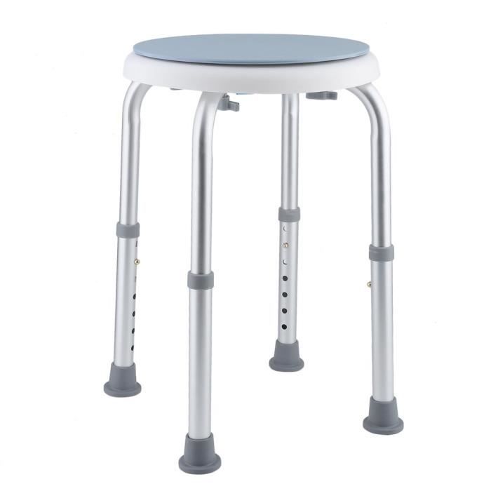 Chaise De Douche Pivotant A 360 Salle De Bains Robuste Tabouret