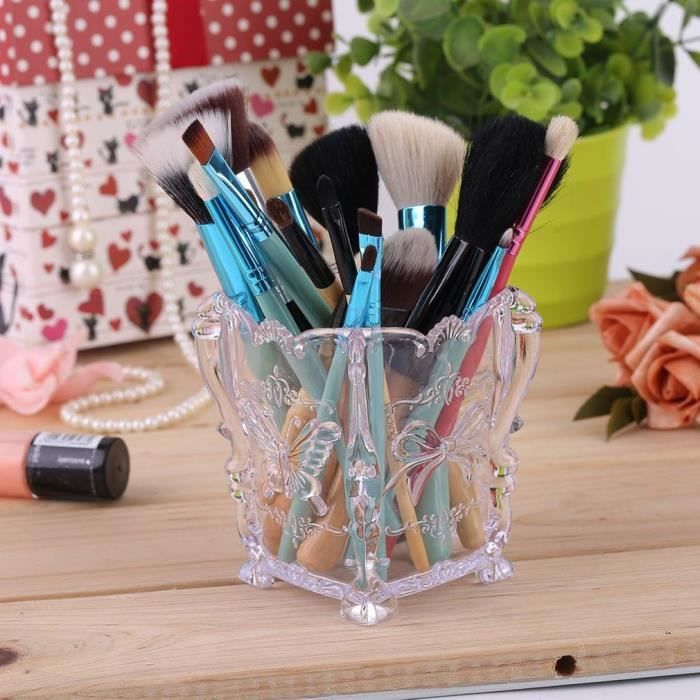 Boite De Rangement Pour Pinceaux De Maquillage Dessins Decoratifs
