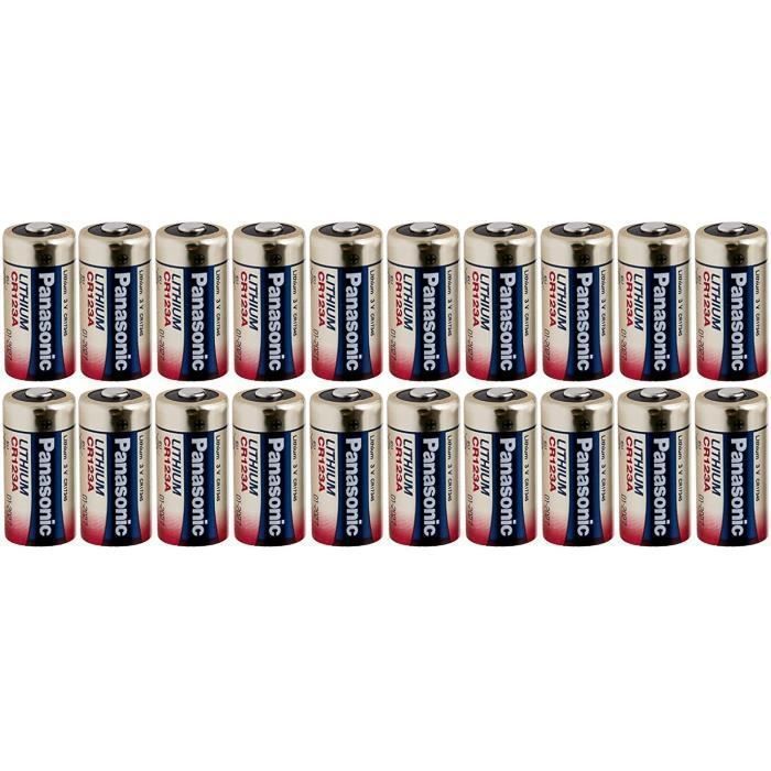 Lot De 6 Piles Lithium CR123A 3V 1600mAh - Haute Performance Pour Appareils Photo, Alarmes, Lampes Torches