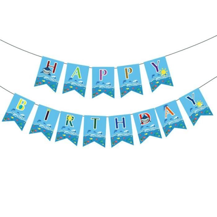 1pc Banniere Decor De Papier Requin Sur Le Theme Marin Pour Anniversaire Kit De Decoration Pack De Decoration Achat Vente Kit De Decoration Soldes Sur Cdiscount Des Le Janvier Cdiscount