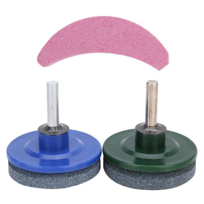 Aiguiseur De Lame Pour Tondeuse à Gazon - 3 Pièces, Pour Perceuse, Angle 20°, Affûtage Rapide Et Facile