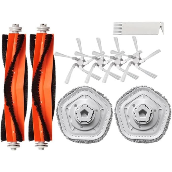 Kit D'accessoires Pour Robot Aspirateur Lefant M2 / M2 Pro / M2S Pro - 1 Brosse, 4 Filtres, 4 Serpillières, 4 Sacs, 4 Brosses Latérales - 5