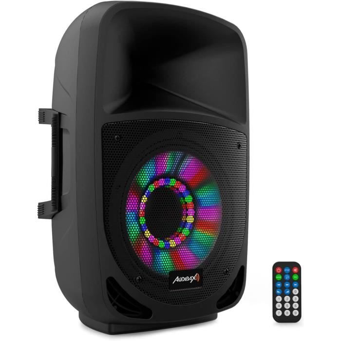 Enceinte Bluetooth Active 10" Audibax DSP10 - 450W Avec Processeur DSP - Pour DJ, Fêtes