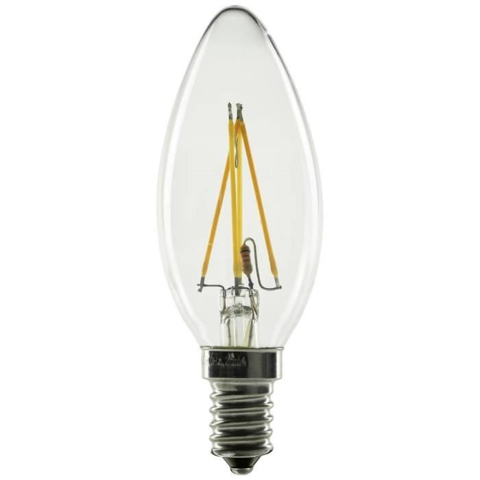 Ampoule LED - SEGULA - Kerze claire 55241 - E14 - 3.2 W - Ambré - 30000 heures de vie