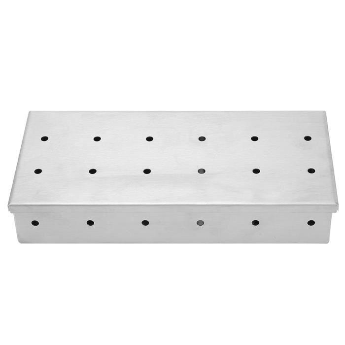 Fumeur Boîte Heavy Duty Barbecue Cuisinière Smoker Boîte avec Couvercle