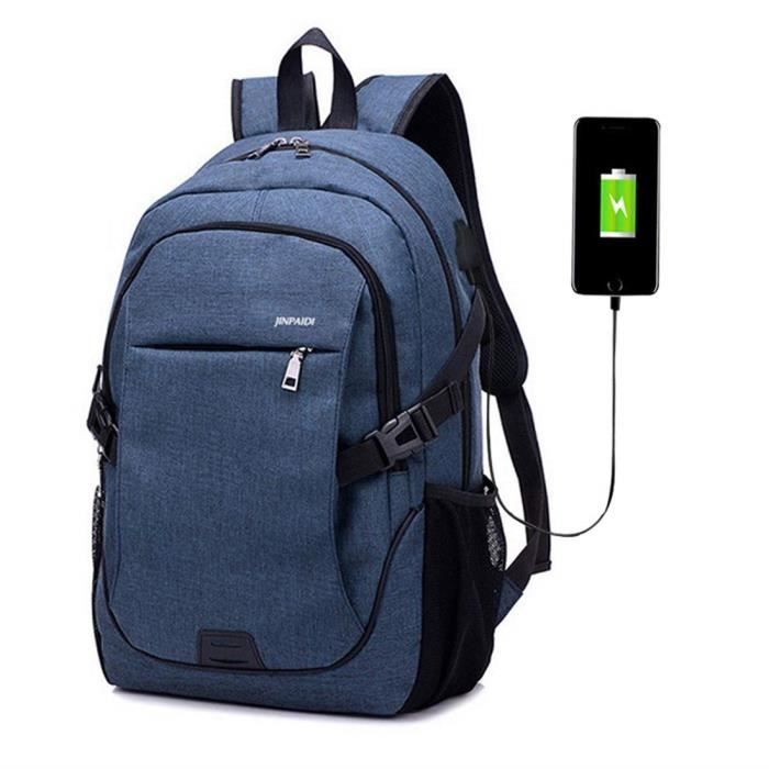 Sac A Dos Antivol Avec Usb Chargeur Femme Homme Bandouliere Sac A Dos Rayure Mode De Sport Cartable Achat Vente Sac A Dos 6941490699319 Cdiscount