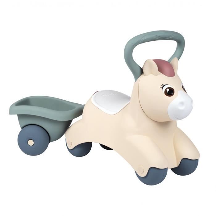 Porteur Baby Pony Little Smoby - Enfant - Blanc - 4 roues - Jusqu'à 25 kg