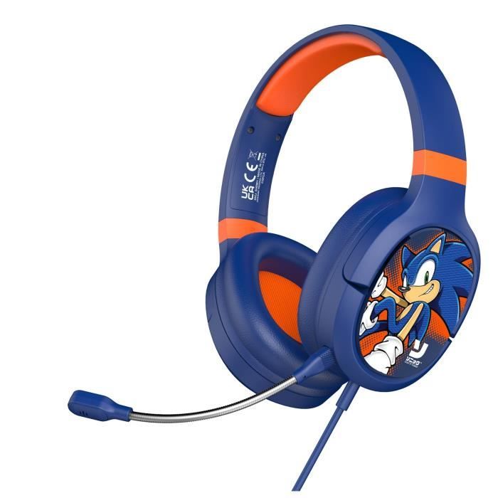 Casque de jeu - SONIC THE HEDGEHOG - Pro G1 - Microphone intégré - Haut-parleurs 50 mm - Filaire