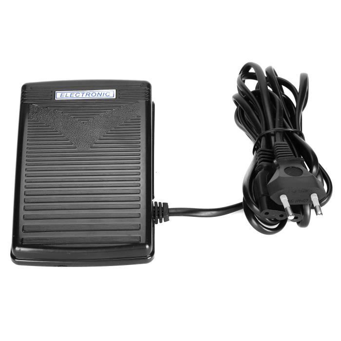 Pédale De Commande Au Pied MAGT Pour Machine à Coudre - Prise EU 200-240V, Compatible Feiyue, Remplacement Robuste Avec Cordon D'Alimentation