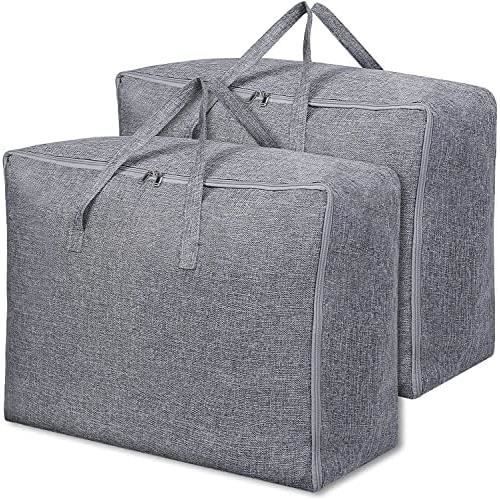 Sac De Rangement Transparent Pour Couette 45x65cm - Organisateur Placard Avec Poignées, Anti-poussière