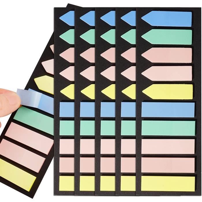 Marqueurs Adhésifs Pop-up AMZSKU - Lot 1000 Onglets Transparents Pour Livres
