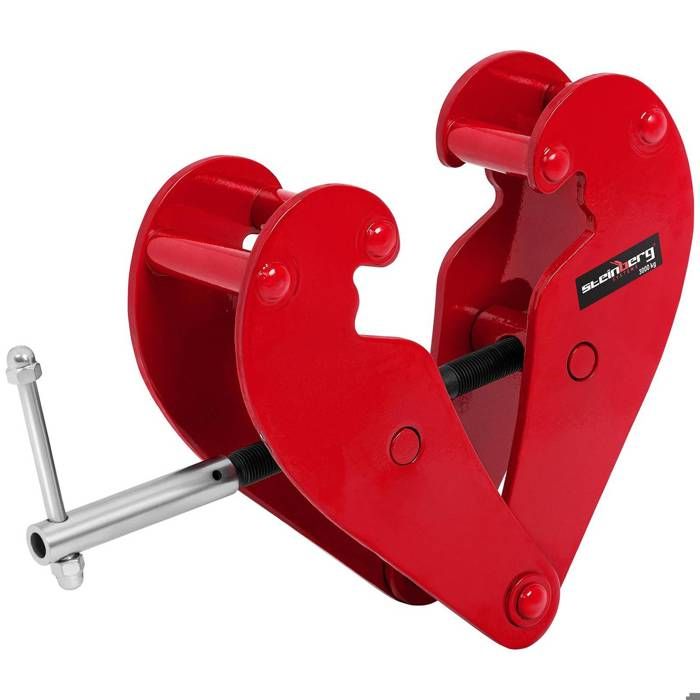 Pince à Pierre 350 Kg - Pince De Levage Réglable 30-51 Cm Rouge