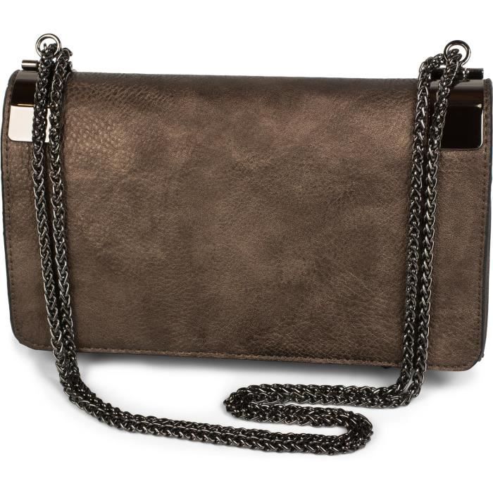 pochette bronze soiree