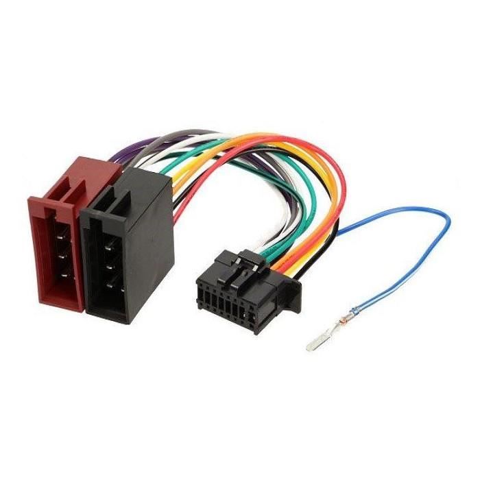 Cable adaptateur ISO autoradio Pioneer FHX500UI FHX720BT FHX730BT AV8100NEX Cdiscount Auto