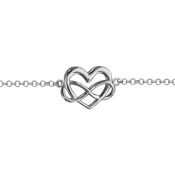 Bracelet coeur infini clearance