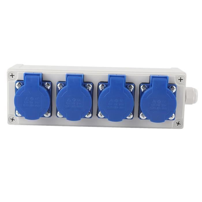 Lot de 2 boîtes de prises étanches, 86 types de boîte de prises transparentes aux intempéries de protection murale, couvercle de prise transparent pour salle de bain, cuisine, salon