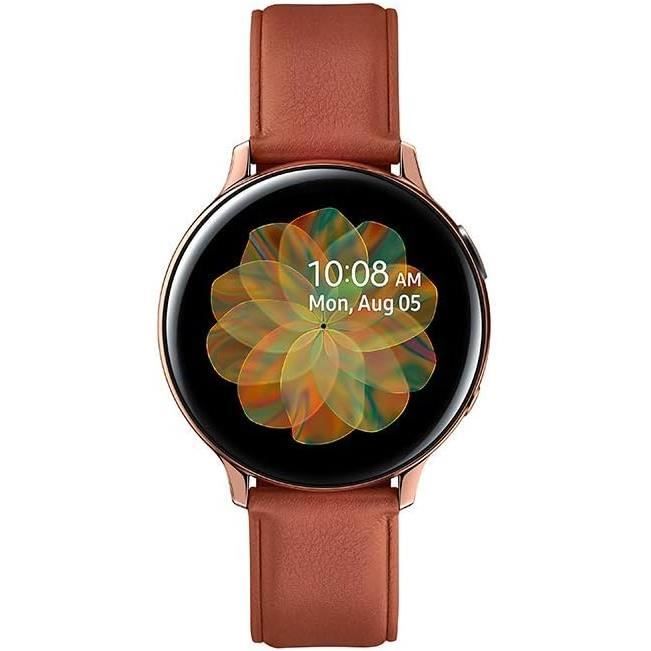Samsung galaxy watch active 2 on sale 44m acier cuir noir diamant